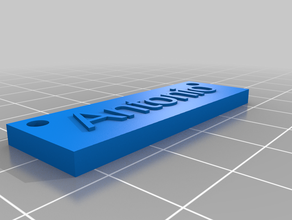 custom name plate signs & logos customizable nametag 3d print model - Mito3D