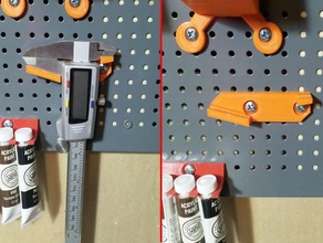 biltema pegboard caliper holder tool holders & boxes 3d print model - Mito3D