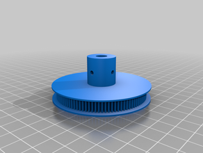 temporização da polia de 100t 2mm passo 8mm diâmetro partes personalizado 3d print model - Mito3D