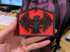 fire emblem three houses black eagles backpack tag fe keychain 3d print model - Mito3D