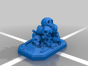 Schädel-Stück Miniatur Skulpturen der miniture Stück set Schädel statue 3d print model - Mito3D