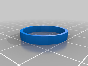 simple customizable ring rings 3d print model - Mito3D