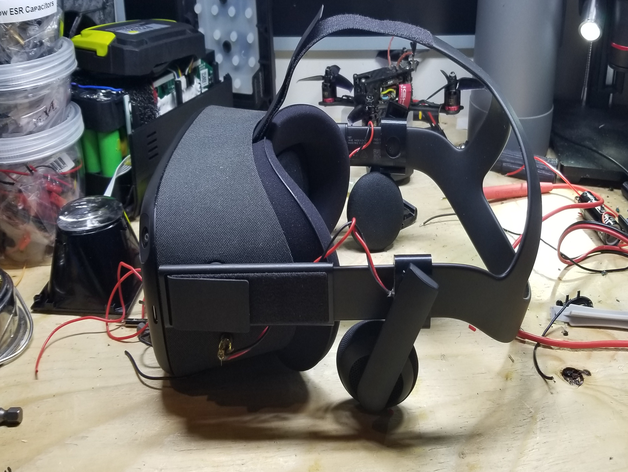 oculus busca adaptador de fenda cv1 telefones cabeça nozes necessário computador óculo rift toque realidade virtual 3D print model - Mito3D