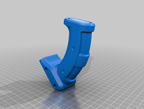 curved verticle foregrip sport & outdoors airsoft grip nerf picatinny 3d print model - Mito3D