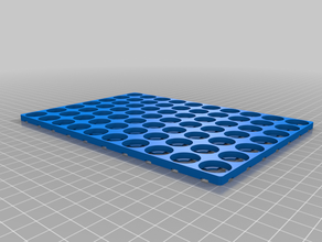 my customized basic 18650 tray holder 7x10 electronics 3d print model - Mito3D