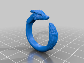 fox ring jewelry accessory dnd rpg prop 3d print model - Mito3D