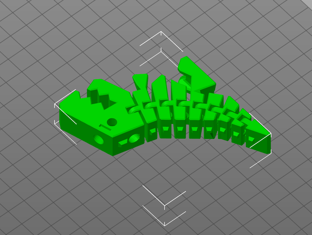 flexy rex keyring keychains 3D print model - Mito3D