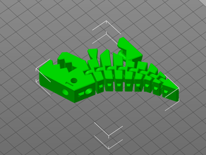 flexy rex keyring keychains 3d print model - Mito3D