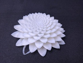 poly lotus novatrope l'art interactif 3d zootrope fibonacci nombre d'or novatropes reddit 3d print model - Mito3D