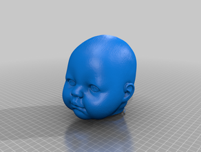 alex doll head scan toy & game accessories 3d print model - Mito3D