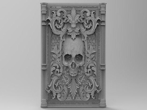 scull victorian frame cnc office 3d print model - Mito3D