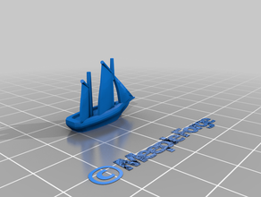 cornish smuggler bateau jeux jeu de plateau des société ketch contrebandier 3d print model - Mito3D