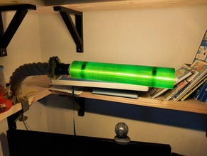 abat-jour à long tube, ampoule de l'épi led bureau 3d print model - Mito3D