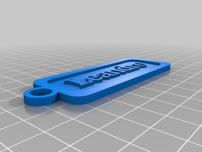 leandro keychains customized 3d print model - Mito3D
