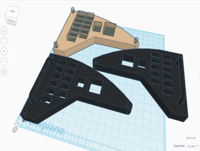 f18 usta dikkat masası diy dcs uçuş sim panel 3d print model - Mito3D