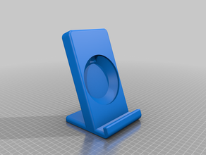phone stand big phones samsung qi wireless charger mobile 3d print model - Mito3D