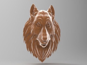 une tête d'animal de la collection cnc remixes toute utilisation sculptures modèle 3d print model - Mito3D
