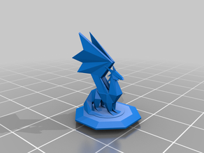dragon statue base - spyro repaired 3mf+stl creatures crystal video game character 3d print model - Mito3D