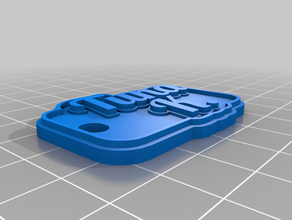 tuna k Anahtarlık özelleştirilmiş 3d print model - Mito3D