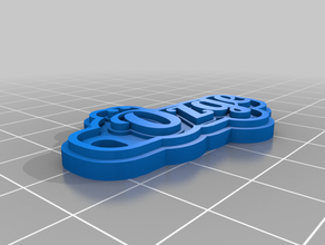 ozge keychain keychains customized 3d print model - Mito3D