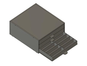 sortimentskasten f r widerst nde 3 x 16 cher 72 20 mm l'elettronica assortimento di dialogo 3d print model - Mito3D