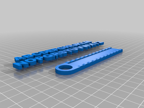 benutzerdefinierte Schlüsselanhänger 3d print model - Mito3D