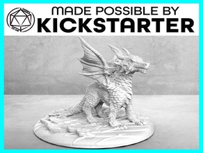 dragonling décontracté - pose de table miniature jouets & jeux animal bébé le mdn dragon donjons dragons familier la fantaisie jeu gloomhaven mini pathfinder rpg ensemble dessus jouet warhammer 3d print model - Mito3D