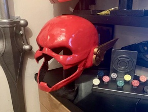 flash helmet 3d printing dc comics superhero 3d print model - Mito3D
