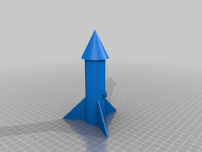 customizable rocket 3d printing 3d print model - Mito3D