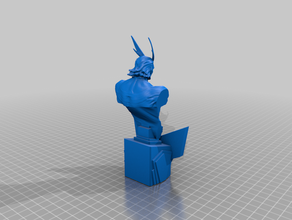 bust all might 3d printing 3d print model - Mito3D