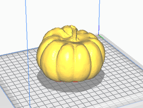 pumpkin 3d scan models printing halloween squash vegetable 3d print model - Mito3D