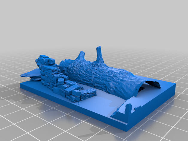 pântano bloco 2 50mmx75mm hobby miniatura de base nono anos idade wargaming da dados warhammer fantasy 3D print model - Mito3D