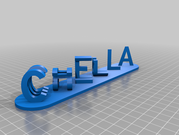 chella signs & logos customized 3D print model - Mito3D