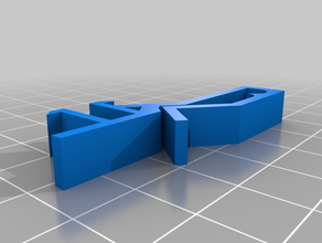 valance klip yatay ayarlanabilir uzunluk panjur yedek parça 3d print model - Mito3D
