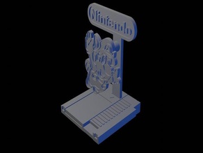 holiday gift nes statue toy & game accessories fidreams mario nintendo super system video videogame 3d print model - Mito3D