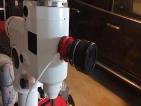 asi120mm neq6 polar scope-Loch-Adapter diy 3d print model - Mito3D