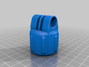 gopro small plastic bottle floaty cap mount camera botttle 3d print model - Mito3D