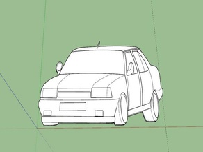 yapma Şahin 2dart 2d sanat araba şimdi Dim arabas trkarabas turkshcar 3d print model - Mito3D