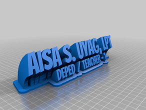 aisa office customized 3d print model - Mito3D