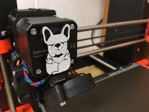 french bulldog extruder visualizer 3d printer accessories 3d print model - Mito3D
