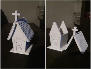 nightmare before christmas zero tomb box decor container doghouse halloween halloweentown nightmarebeforexmas 3d print model - Mito3D