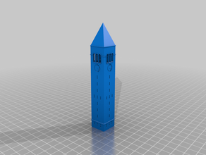 cornell clock tower buildings & structures 3d print model - Mito3D
