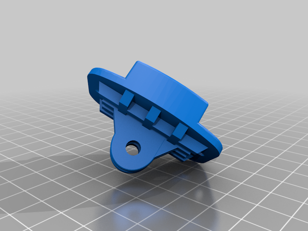 gopro adattatore a clip più rinforzato La stampa 3d 3D print model - Mito3D