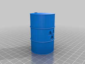 nukleare barrel 3d-drucken Fass Kernenergie 3d print model - Mito3D