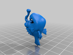 angler fish creature toys & games 3d printing anglerfish aquatic monster 3d print model - Mito3D
