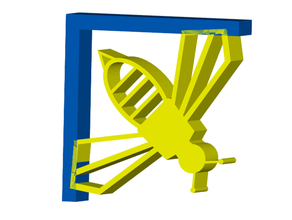 ape reggimensole nucleare montaggio del nastro arredamento bee l'apicoltura mensola staffa di supporto 3d print model - Mito3D