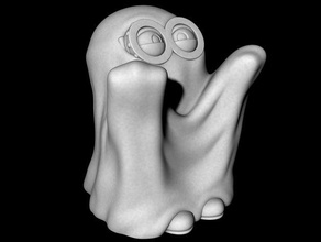 minion fantasma easy print di alcun supporto modelli cattivissimo me figura ghost halloween modello la scultura supportless 3d print model - Mito3D
