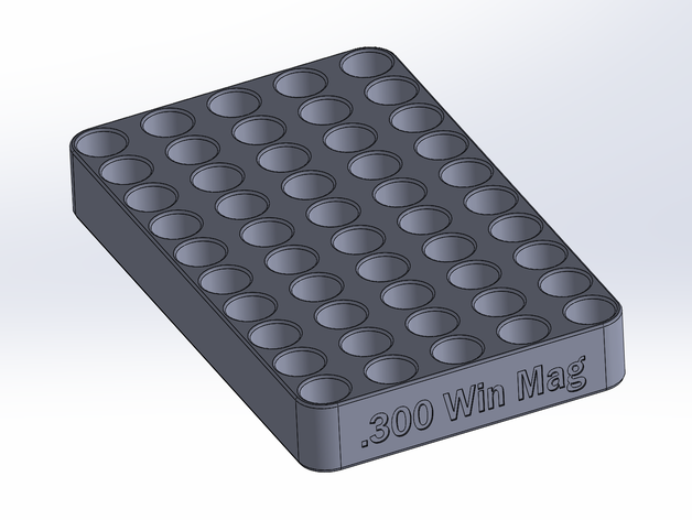 loading block 300 win mag sport & outdoors reloading winchester magnum 3D print model - Mito3D