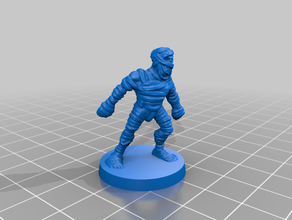 heroquest mummy repaired toy & game accessories d&d dungeons dragons gamesworkshop monster 3d print model - Mito3D