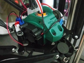 microdelta rework - apoyo hotend e3dv6 Impresora 3d de las piezas el ventilador renovación 3d print model - Mito3D
